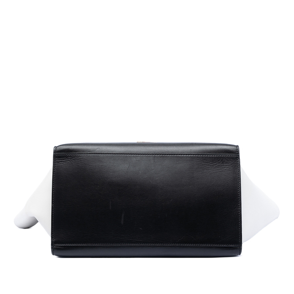 Pre-Loved Celine Medium Tricolor Calfskin and Suede Trapeze Satchel - Picture 3 of 7